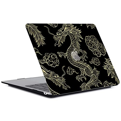 Hard Cover Compatible with MacBook Air 11 inch Case 2015 2014 2013 2012 2011 2010 Realease Model A1465 A1370, Color Printing Matt Plastic Hard Protective Shell Cover Case - Gold Dragon - color: 1058 Gold dragon, size: Air 11" 2010-2015(A1370/A1465)