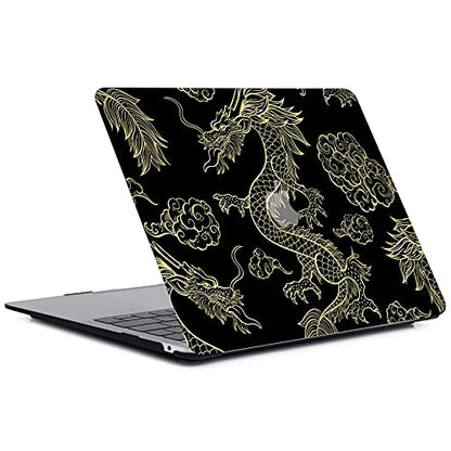 Hard Cover Compatible with MacBook Air 11 inch Case 2015 2014 2013 2012 2011 2010 Realease Model A1465 A1370, Color Printing Matt Plastic Hard Protective Shell Cover Case - Gold Dragon - color: 1058 Gold dragon, size: Air 11" 2010-2015(A1370/A1465)