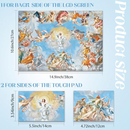 SUPERDANT Laptop Notebook Skin Sticker Cover Decal Renaissance Laptop Protector Notebook PC Computer Art Protector Universal Notebooks Art Decal Fits 12" 13" 13.3" 14" 15" 15.4" 15.6 inch Blue Orange