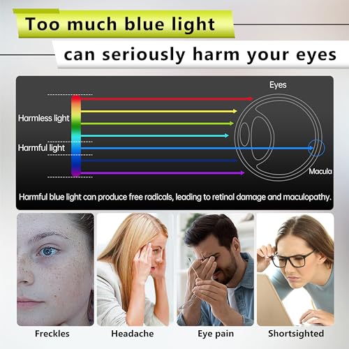 【2 Pack】12.5 Inch Anti Blue Light Screen Protector with Metal Camera Cover Compatible with HP/Dell/Acer/Asus/Samsung/Lenovo/Toshiba/Sony/MSI/LG/Razer Blade, Removable 16:9 Aspect Screen Protector for | Anti Glare UV Blocking Eye Protection Film, Relieve E