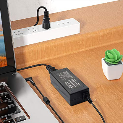 Always-On Safe, 45W Blue Tip Charger for HP Laptop Model 14 | Zero-heat 45W blue tip charger. Prevents overcharging 24/7. Fits HP laptop model 14 series: 14-dq, 14-dk, 14-cf, 14-ak, 14m.