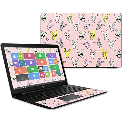 MightySkins Skin Compatible with HP 17t Laptop 17.3" (2017) - Bunny Bunches | Protective, Durable, and Unique Vinyl Decal wrap Cover | Easy to Apply, Remove, and Change Styles | Made in The USA - color: Bunny Bunches
