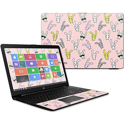 MightySkins Skin Compatible with HP 17t Laptop 17.3" (2017) - Bunny Bunches | Protective, Durable, and Unique Vinyl Decal wrap Cover | Easy to Apply, Remove, and Change Styles | Made in The USA - color: Bunny Bunches