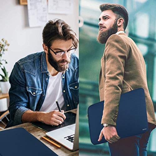 13 Inch Laptop Case,Resistant Neoprene Laptop Sleeve/Notebook Computer Pocket Case/Tablet Briefcase Carrying Bag Compatible with MacBook Pro,MacBook Air,Notebook Computer-(Dark Blue) - color: Dark Blue, size: 13.3 inch