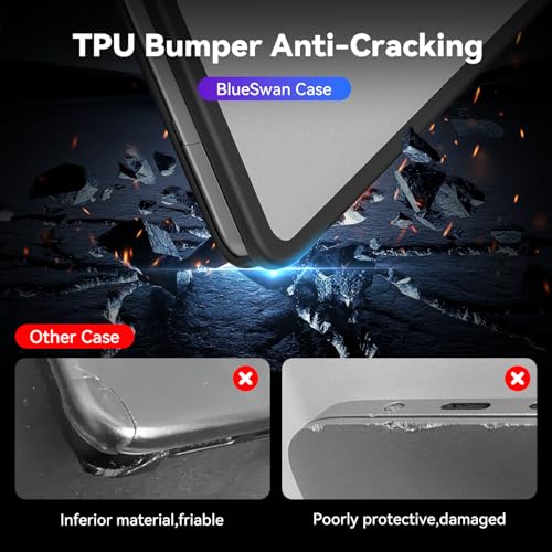 BlueSwan for MacBook Neo Case 13 Inch 2026, Model A3404 A18 Pro Chip | Anti-Crack Rugged TPU Bumper, Anti-Scratch Hard Shell Protective Cover for MacBook Neo 13" with Mac Neo Accessories - color: Frosted Clear