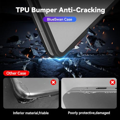 BlueSwan for MacBook Neo Case 13 Inch 2026, Model A3404 A18 Pro Chip | Anti-Crack Rugged TPU Bumper, Anti-Scratch Hard Shell Protective Cover for MacBook Neo 13" with Mac Neo Accessories - color: Frosted Clear