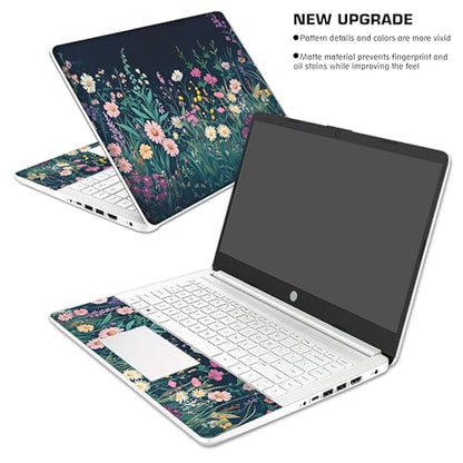 Laptop Skin Decal HP 14" - Botanical, Laptop Cover Sticker, No Cutting Required, No Bubble, Waterproof, Scratch Resistant - Including Wide Screen and Wrist Pad - size: 14 inch