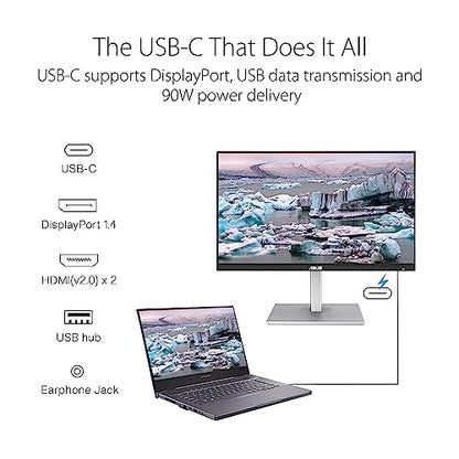 ASUS ProArt Display 27” 1440P Professional Monitor (PA278CGV) - IPS, QHD (2560 x 1440), 144Hz, 95% DCI-P3, ΔE < 2, Calman Verified, USB-C PD 90W, FreeSync Premium, DisplayHDR 400, Height Adjustable - style: 27" QHD 144Hz USB-C Mac