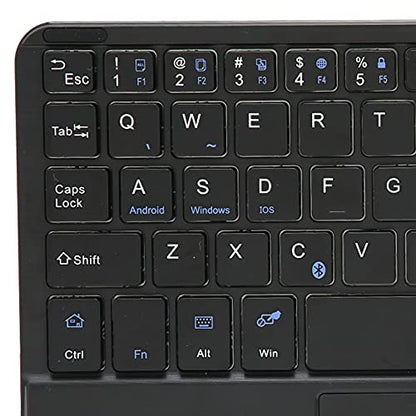 Wireless BT Keyboard, 7in Ultraslim Portable Aluminum Alloy Keyboard with Touchpad for
