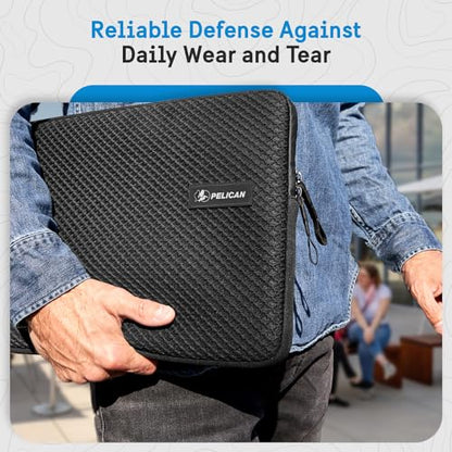 Pelican Traveler Laptop Bag/Case with Padded Exterior (16 Inch) - Black | Lightweight, Compact, Weather Resistant, and Heavy Duty Laptop Sleeve for All Laptops from 14 to 16 inches - MacBook Pro/Air - size: 16 Inch - Traveler Series