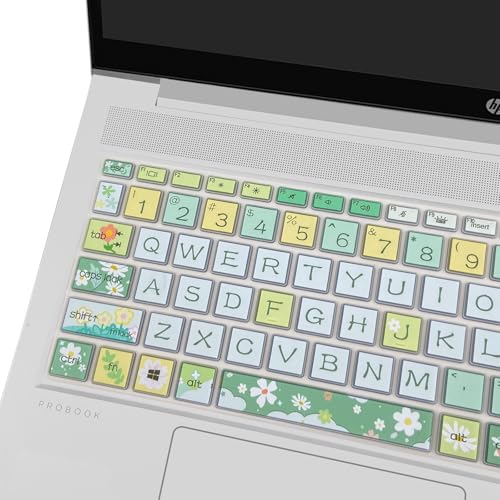 Keyboard Cover for 15.6" HP ProBook 450/455/650 G8/G9/G10, ZBook Power G8/G9 - Cute Spring Flowers Keyboard Skin - color: Spring Flowers