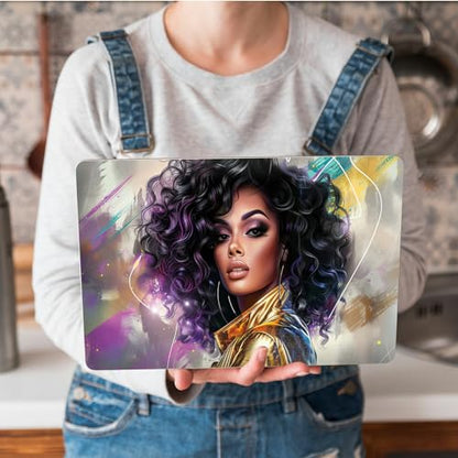 Universal Laptop Skin Sticker with 2 Wrist Pad Skins, Waterproof Scratch Resistant Vinyl Laptop Cover Decal, Cut to Fit for 11–15.6 Inch MacBook HP Dell Lenovo, Beauty Woman - color: Beauty Woman