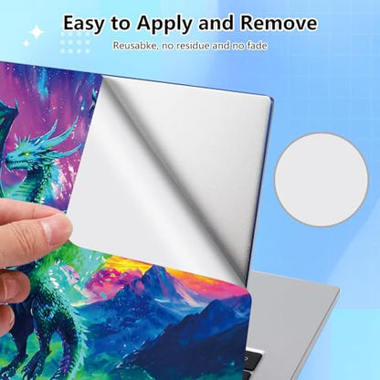 Universal Laptop Skin Sticker Decal for 11.6”12" 13" 13.3" 14" 15" 15.4" 15.6" Reusable Waterproof Scratch-Scratch Resistant Protective Vinyl Laptop Notebook Skin Stickers - Mountain Green Dragon - color: Mountain Green Dragon