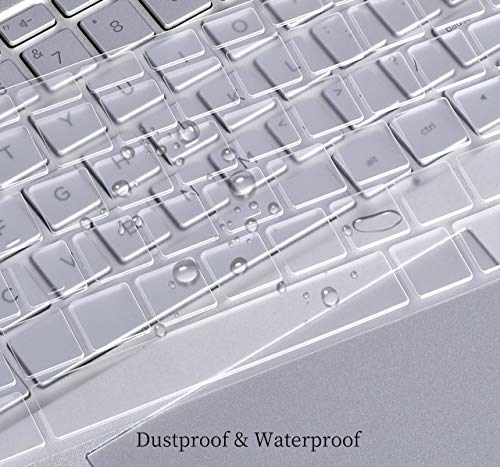 Ultra Thin Keyboard Cover for HP Laptop 15-da 15-db 15-dw 15-dy 15-bs/bw 15-ef 15t 15z 15.6" 15-db0011dx 15-dw0037wm/dw1083wm 15-dy1043dx/dy1051wm 15-ef1001ds, HP 17-by/bs/ca 17.3 Keyboard Skin, TPU - color: Clear TPU