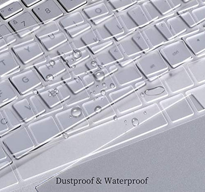 Ultra Thin Keyboard Cover for HP Laptop 15-da 15-db 15-dw 15-dy 15-bs/bw 15-ef 15t 15z 15.6" 15-db0011dx 15-dw0037wm/dw1083wm 15-dy1043dx/dy1051wm 15-ef1001ds, HP 17-by/bs/ca 17.3 Keyboard Skin, TPU - color: Clear TPU