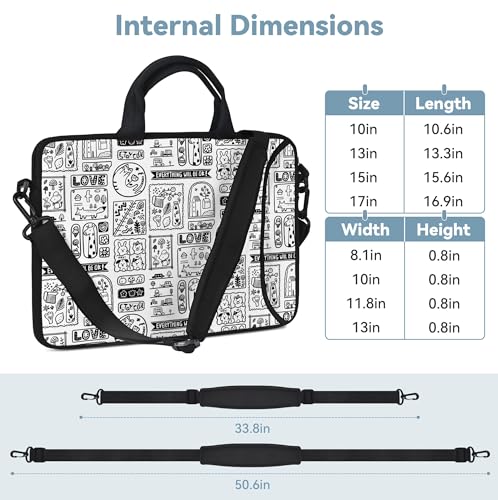 Messenger Bag Carrying Case Sleeve with Handle Accessory Pocket Fits Laptops/Notebook/ebooks/Kids tablet/ipad (11-13.3 inch, Animal Cartoon) - color: Animal Cartoon, size: 11-13.3 inch
