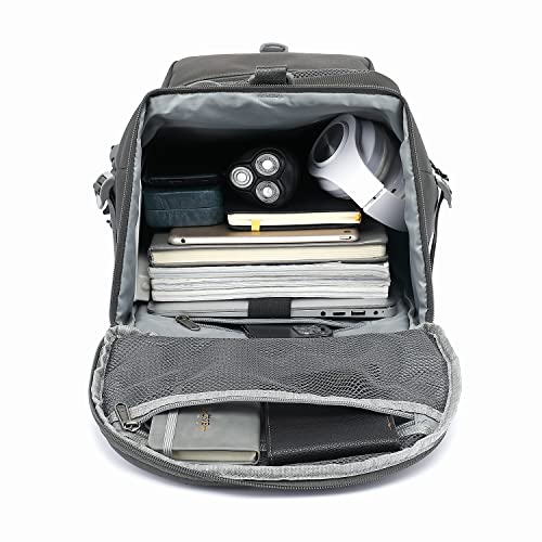 Kalesi Gym Duffle Bag Backpack 4-Way Waterproof with Shoes Compartment for travel Sport Hiking laptop - color: Gray