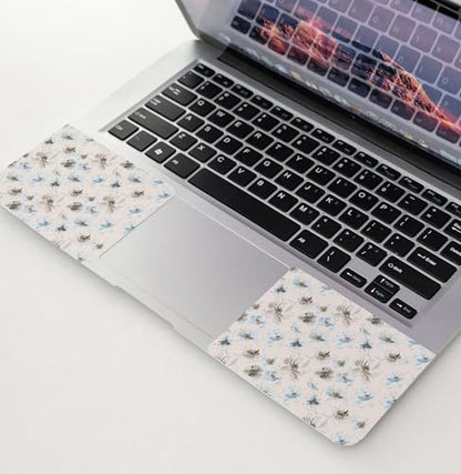 11.6 13 13.3 14 15 15.6 inches Netbook Laptop Skin Sticker Decal Reusable Protector Cover Case for Laptop Notebook chromebook Blue Flowers W-NEK-57 - color: W-NEK-57