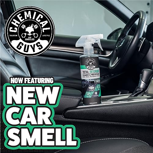 Chemical Guys Total Interior Cleaner Variety Kit With Storage Bag | 3 Scents, Fresh, New Car, & Black Cherry Scents, 3 Microfiber Towels, & Giftable Car Care Bag - size: 48 Fl Oz (Pack of 1), style: BAG KIT
