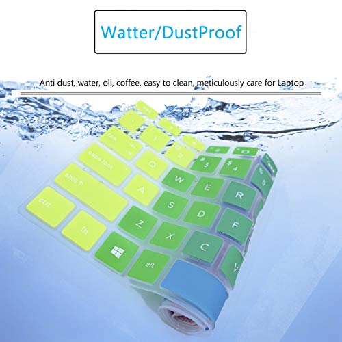 Keyboard Cover for 15.6 17.3 HP Laptop 15-dy 17-by/bs/ca 15-dy5058cl 15-dy5023st 15-dy2035tg 15-dy5023st 15-dy1036nr 17-by1022cl 17-by1053dx by1022cl by4061nr 17-by4623dx 17-ca0095nr 17-bs011dx - color: Rainbow