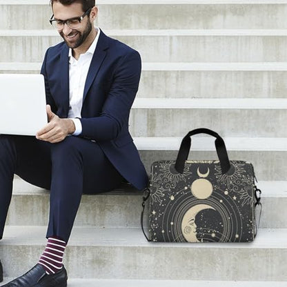 Goth Astrology Tarot Laptop Case 15.6 inch Computer Bag | Waterproof Laptop Briefcase Laptop Bag for Women & Men - color: Goth Astrology Tarot