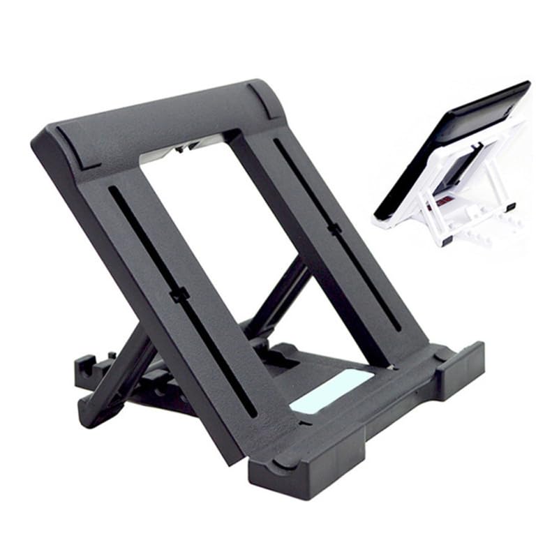 ARTIBETTER Adjustable Portable Tablet Holder Stand Mini Folding Flat Plate Bracket Compatible with Tablets and Laptops for Vertical and Horizontal Viewing