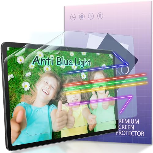 IPROKKO 2 Pack Anti Blue Light Screen Protector for Samsung Galaxy Tab S11/S10 Lite/S10 FE/S9 FE/S9/S8/S7(11 Inch/10.9in), Matte Anti Glare Harmful Light Filter Eye Protection Cover, Bubble Free Easy Install - size: 2pcs S-11inch