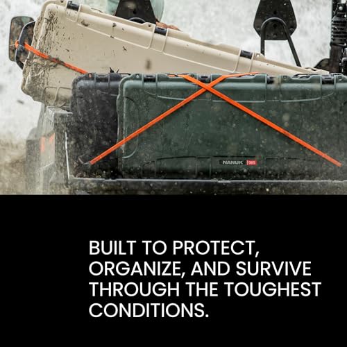 NANUK 910 Hard Case with Customizable Cubed Foam, IP67 Waterproof & Crushproof, Rugged Construction for Ultimate Protection, Made in North America – Tan (14.3” x 11.1” x 4.7”) - color: Tan, style: Cubed Foam