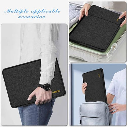 Hseok Laptop Case 13.3 14 inch Sleeve with Additional Case Compatible with MacBook Pro/Neo 14 inch M5/M4/M3/M2/M1 All Model of 13.3 Inch Mac Air/Pro, XPS 13 14 and More 13.3"-14" Notebooks,Black - color: Black