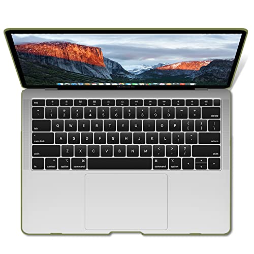 IBENZER Compatible with 2022 2021 2020 MacBook Air 13 inch case M1 A2337 A2179 A1932, Plastic Hard Shell Case for Mac Air 13 Retina Display with Touch ID, Matcha Green,AT13MOGN - color: Matcha Green