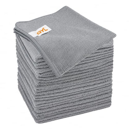 QYL Microfiber Cleaning Cloth,12 Pack Cleaning Rags, Cleaning Towels, 11.8"X11.8", Grey - color: Grey