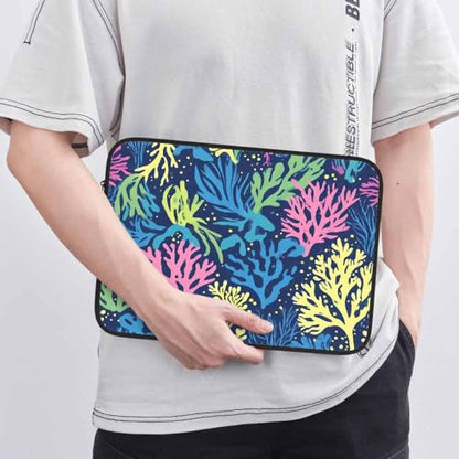 Laptop Sleeve Bag 15.4 15.6 Inch,Underwater Seaweed Colorful Protective Polyester Computer Cases Laptop Cover Briefcase Bag Tablet Travel Cover - color: LPS-018
