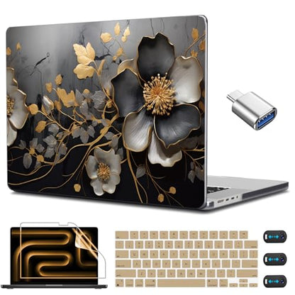 CISSOOK Compatible with MacBook Pro 14 inch Case 2026 2025 2024 2023 2022 | A3434 A3427 A3426 A3112 A3185 A3401 A2918, 5in1 Kit Hard Shell Case for MacBook Pro 14 M1 M2 M3 M4 M5, Abstract Oil Painting - color: 14inch-Abstract oil painting