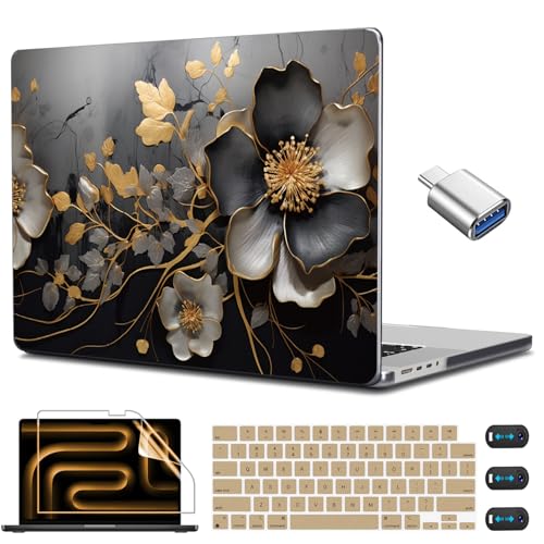 CISSOOK Compatible with MacBook Pro 14 inch Case 2026 2025 2024 2023 2022 | A3434 A3427 A3426 A3112 A3185 A3401 A2918, 5in1 Kit Hard Shell Case for MacBook Pro 14 M1 M2 M3 M4 M5, Abstract Oil Painting - color: 14inch-Abstract oil painting