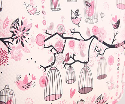 BSLVWG 11.6 Inch Laptop Sleeve Multi-Color & Size Choices Case/Water-Resistant Neoprene Notebook Computer Pocket Tablet Briefcase Carrying Bag/Pouch Skin Cover - color: Bird Pink, size: 11.6 inch