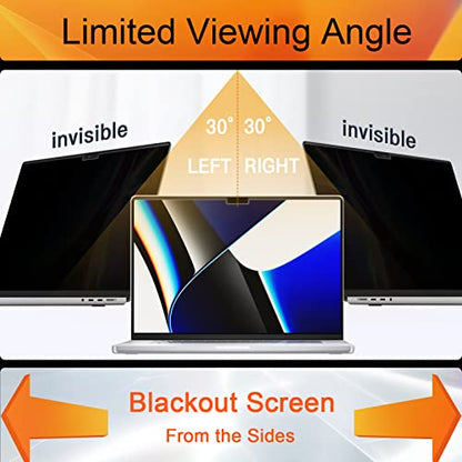 Privacy Screen for MacBook Pro 14 Inch 2021-2026 M5/ M4 /M4 Pro /M4 Max /M3 /M3 Pro /M3 Max /M2 Pro /M2 Max /M1 Pro /M1 Max, Magnetic Removable Anti Blue Light Glare Screen Protector - size: MacBook Pro 14 Inch (2021-2026)