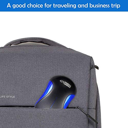 Laptop Mouse 2 Pack USB Optical Wired Mouse for Office and Home Use Compatible PCs Laptop Desktop Windows 7/8/10/11/XP Vista and Mac Blue by SOONGO - color: Bluedouble