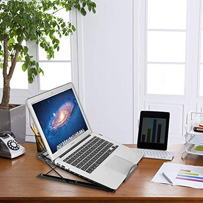 IMAGE Laptop Stand, A3 Large Version Foldable Portable Ventilated Desktop Laptop Stand Holder, Adjustable 12 Angle Points Stand, Compatible with 10" ~ 17" Notebooks, LED Light Box Pad