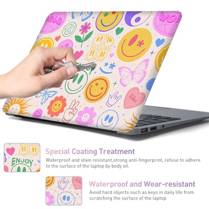 12.1-15.6 Inch Laptop Skin Decal, Universal Reusable Vinyl Laptop Cover Sticker, Waterproof Art Decal Protector in Cute Funny Style - color: Cute Funny Style