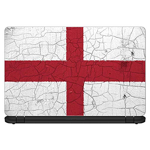 Flags | Custom Fit Made to Order Laptop Notebook Skin Vinyl Sticker Cover Decal Fits 13.3" 14" 15.6" 16" HP Lenovo Apple Mac Dell Compaq Acer Flag England Grunge Distressed Country - color: Style 13