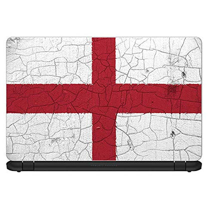 Flags | Custom Fit Made to Order Laptop Notebook Skin Vinyl Sticker Cover Decal Fits 13.3" 14" 15.6" 16" HP Lenovo Apple Mac Dell Compaq Acer Flag England Grunge Distressed Country - color: Style 13