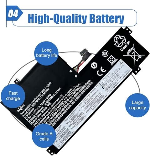 L17M3PB0 Laptop Battery Replacement for Lenovo Chromebook 100e 1st 2nd Gen | 11.25V 42Wh 3635mAh, For Chromebook 100e 300e 2nd Gen C340-11 S340-14 500e 1st 2nd Gen Series, L17C3PG0 L17L3PB0 L18D3PG1