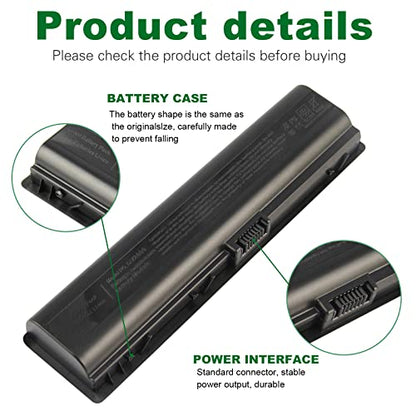 Fancy Buying Laptop Battery for HP Pavilion DV2000 DV2100 dv2200 dv2400 dv6000 dv6100 dv6300 dv6500 dv6700 Compaq Presario C700 Battery - size: 8.15*2.05*0.83inch DV2000