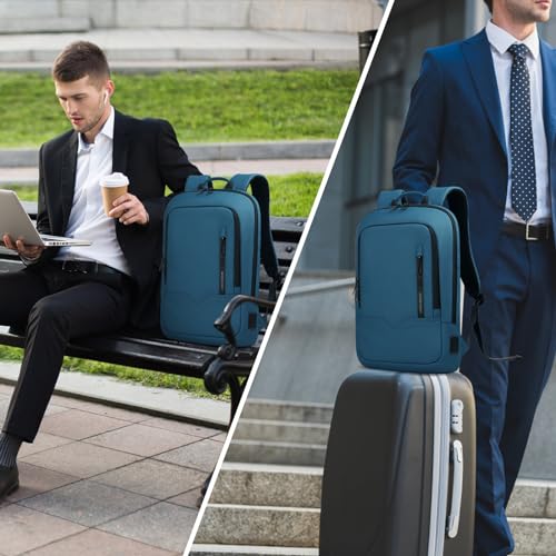 hk Backpack for Men Business Slim Laptop Bag | Anti Theft Travel Backpacks 15.6 Inch Laptop Water Resistant Computer Bag for Work Office College, Blue