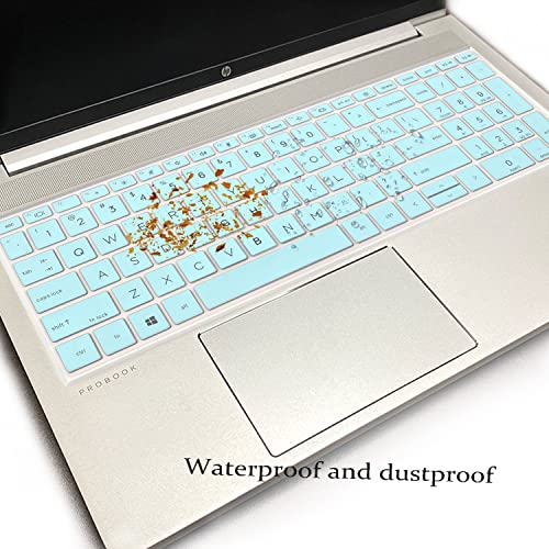 Keyboard Cover for 15.6" HP ProBook 450 G8 G9 G10/ 455 G8 G9 G10/ 650 G8/ HP Zbook Power G8 G9, New HP ProBook 15.6 inch Laptop(NOT fit HP ProBook 450/455/650 G6 G7)-HotBlue - color: HotBlue
