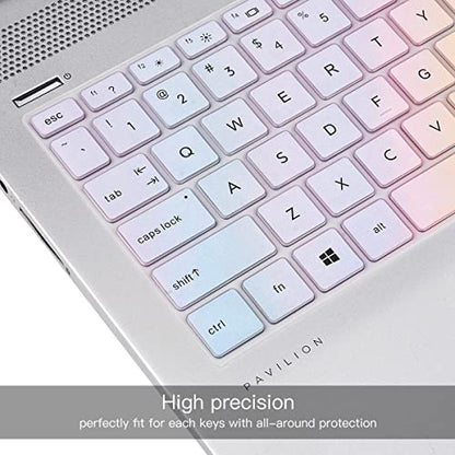 Keyboard Cover for 15.6 17.3 HP Laptop 15-dw 15-dy 15-ef 15-da/db/bs 15t-dw400 15-dw0083wm 15-dy2073dx 15t-dy200 15z-ef2000|HP Envy X360 15m-dr/ds 17-bs/bw/by/ca 17-by4013dx by4623dx 17-by4025nr Skin - color: Rainbow Color