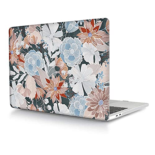 Laptop Case Compatible with MacBook Pro 13 inch with CD-ROM Model: A1278(Old Version 2012/2011/2010/2009/2008), Protective Plastic Hard Shell Case Cover & Keyboard Skin - Embroidered Flower - color: Embroidered Flower, size: A1278(Pro 13 w/CD-ROM 2008-201