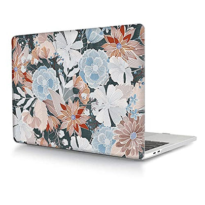 Laptop Case Compatible with MacBook Pro 13 inch with CD-ROM Model: A1278(Old Version 2012/2011/2010/2009/2008), Protective Plastic Hard Shell Case Cover & Keyboard Skin - Embroidered Flower - color: Embroidered Flower, size: A1278(Pro 13 w/CD-ROM 2008-201