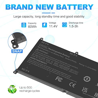 TREE.NB 60Wh LP03XL Battery for Hp Envy 14-J 15T-AE 15-AE000 15T-AE000 15-AE125TX M6-P M6-P113DX M6-P013DX Series, 11.4V 3-Cell - size: ‎LP03XL