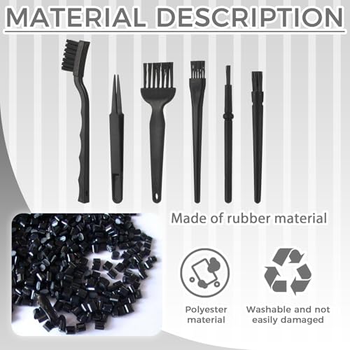 6PACK Anti-Static Cleaning Brush Set - Electronics Keyboard Detail Brushes